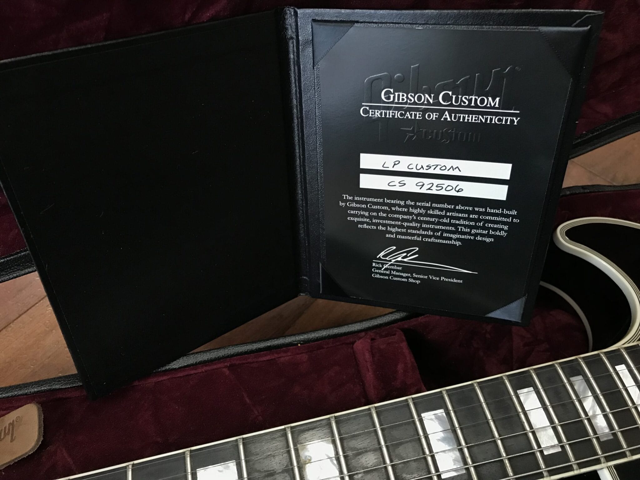 2009 Gibson Custom Shop Les Paul Custom – Jimmy's Vintage Music